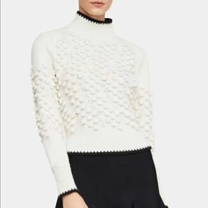 BCBGMAXAZRIA Popcorn Stitch Turtleneck s Sweater